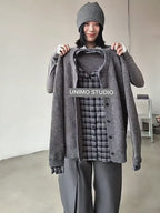 Old Money Spliced Plaid Cardigan