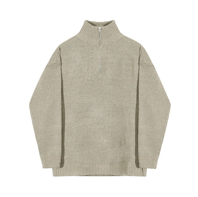 N.14003 Turtle Neck Zipline Sweater