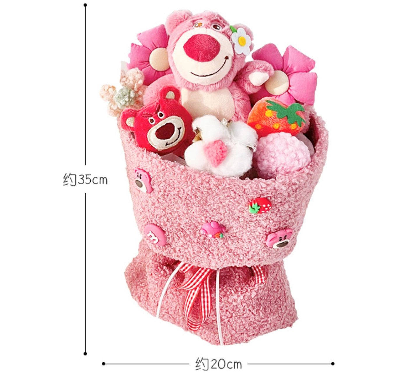 Cartoon crochet flower doll bouquet